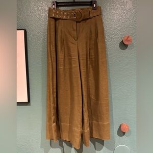 NICHOLAS | High Waisted Linen Trouser